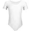Produktbild: Aquarti Turnanzug Aquarti Mädchen Kurzarm Ballettanzug Einfarbig weiß 122