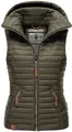 Produktbild: Navahoo Damen Weste Steppweste gesteppt Frühjahr Übergangsweste B696 [B696-Shad-Olive-Gr.XS]