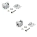 Produktbild: 2er Set oben und unten Duschtürrolle / Haken KR1