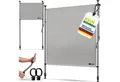 Produktbild: tillvex Klemmmarkise tillvex© Klemmmarkise Senkrechtmarkise Außen Balkon ohne Bohren (Sichtschutzrollo Terrasse Garten Wetterfest, Vertikalmarkise Sichtschutz Ausziehbar & Blickdicht) Klemmmarkise mit Handkurbel ohne Bohren Balkon