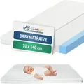 Produktbild: AM Qualitätsmatratzen | Babymatratze | 70x140 cm | Kindermatratze | 70x140 | Matratze Babybett | 70 x 140cm - Weiß