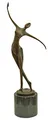 Produktbild: Bronzeskulptur Frau Tänzerin im Antik-Stil Bronze Figur Statue 53cm