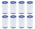 Produktbild: Bestway Pool-Filterkartusche 8er Set Bestway Filterkartusche Gr. III Pumpenfilter Poolfilter