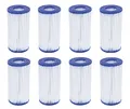 Produktbild: 8er Set Bestway Filterkartusche Gr. III Pumpenfilter Poolfilter Filterpatrone