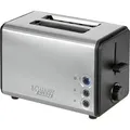 Produktbild: Toaster TA 1371 CB edelstahl/schwarz, 850 Watt, für 2 Scheiben Toast