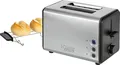 Produktbild: Bomann TA1371CB Edelstahl Toaster Doppelschlitz 850W 5 Stufen Brotaufsatz Black