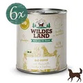 Produktbild: Wildes Land - Nassfutter für Hunde - Bio Huhn - 6 x 800 g -Getreidefrei - Extra hoher Fleischanteil von 60% - 100% zertifizierte Bio-Zutaten - Beste Akzeptanz und Verträglichkeit