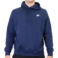 Produktbild: Nike Herren Hoodie Sportswear Club Fleece, Midnight Navy/Midnight Navy/White, XL, BV2654-410