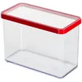 Produktbild: Rotho Dose rechteckig 2 1 l  Loft , transparent/klar , Kunststoff , Maße (cm): B: 10 H: 14,2