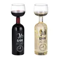 Produktbild: Weinflasche glas Weinflaschenglas XL Weinglas Flaschenweinglas 29,5 cm 250 g