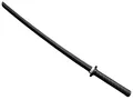 Produktbild: BAY-Sports Holzschwert Bokken Katana schwarz Trainingsschwert Budo Sport Kenjutsu Kobudo (Stück, schwarz), TPR Kunststoff 100 cm, besonders haltbar und stabil