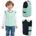 Produktbild: Gewichtsweste Kinder ADHS | Autismus-Sensorik-Kleidung | bequemer wohliger Druck für sicheres Gefühl | Beruhigung Kinder | ADHS Hilfsmittel | Autismus Hilfsmittel |Compression vest (Small, Green)