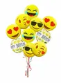 Produktbild: 5 Stück Partyballons 18 Zoll Folien-Heliumballons Geburtstagsfeierballons Emo...