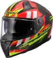 Produktbild: LS2 Motorradhelm FF811 Vector II Carbon Tantic Helm, vorbereitet für Kommunikationssystem,Notfallsystem-Polsterung (EQ