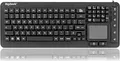 Produktbild: KeySonic Tas KSK-6231INEL US Industrie Touchpad W-dicht bl bulk 98 Tasten QWERTY USB 2.0 Schwarz England (28077)