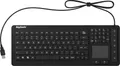 Produktbild: Keysonic KSK-6231 INEL (US) USB Tastatur US-Englisch, QWERTY Schwarz Silikonmembran, Wasserfest (IPX7), Beleuchtet, Integriertes