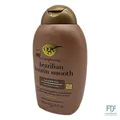Produktbild: OGX Brazilian Keratin Smooth Shampoo (385 ml), glättendes Haarshampoo mit Kerati