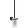 Produktbild: QuickFix Start - Wandmontierte Toilettenbürste mit Halter, Glas/schwarz matt 411852430 - Grohe