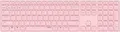Produktbild: Rapoo E9800M Tastatur RF Wireless + Bluetooth QWERTZ Deutsch Pink (00220284)