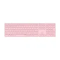 Produktbild: Rapoo E9800M kabellose Tastatur Wireless Keyboard wiederaufladbarer Akku flaches Aluminium Design DE-Layout QWERTZ PC & Mac - pink