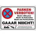Produktbild: TOP Parkverbotsschild lustig inkl. Schrauben + Löcher Parkverbot Schild