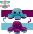 Produktbild: Plüschfigur XL Oktopus plüsch zum Wenden, 20x10cm Tintenfisch stimmungs kuscheltier Octopus kuscheltier