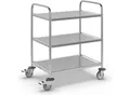 Produktbild: Kongamek Edelstahl-Servierwagen, LxBxH 910 x 590 x 940 mm, mit 3 Etagen