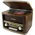 Produktbild: Soundmaster Nostalgie Stereo DAB+/UKW Radio mit, CD/MP3, USB, NR961 Radio (Inkl. Fernbedienung) braun