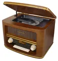 Produktbild: Soundmaster NR961 Nostalgie Stereoanlage mit CD-Player MP3 DAB+ Digitalradio USB Bluetooth Streaming AUX-IN Equalizer Retro Kompaktanlage Fernbedienung