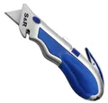 Produktbild: S&R Teppichmesser Schnellwechssel - Profi - Cuttermesser 165mm, (5-tlg., + 4 Ersatzklingen), SK5 Klinge 3-stufig, Klingenwechsel per Knopfdruck
