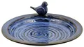 Produktbild: Vogeltränke Vogelbad Doppio Ø 31.5 cm Höhe 5 cm Steinzeug blau, Dehner Natura