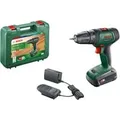 Produktbild: Akku-Bohrschrauber UniversalDrill 18V grün/schwarz, Li-Ionen Akku 1,5Ah, Koffer, POWER FOR ALL ALLIANCE