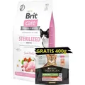 Produktbild: BRIT Care Cat getreidefrei sterilisiert Sensitive 7kg + Pro Plan 1x400g GRATIS!