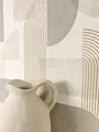 Produktbild: NEWROOM Vliestapete Beige Grau Bogen Grafisch Modern Boho Wohnzimmer Zeitlos