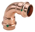 Produktbild: Viega Bogen Profipress 2416 18 mm, 90 Grad, Kupfer, SC-Contur - 291495