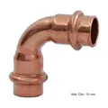 Produktbild: Viega Profipress Bogen Kupfer I-I 90°, Serie 2416, 18 mm