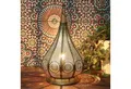 Produktbild: Casa Moro Nachttischlampe Orientalische Tischlampe Monza Gold, marokkanische Laterne, ohne Leuchtmittel, für elektrische und Kerzenbeleuchtung IRL610