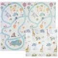 Produktbild: CCLIFE Baby Spielmatte Krabbelmatte 196x176x1cm, Schadstofffrei, Faltbar & Rutschfest , Waldpark & Wundervolle Strecken