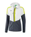 Produktbild: Erima Squad Trainingsjacke Mit Kapuze Damen - Weiß / Silver Grey / Lime