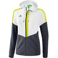 Produktbild: Erima Damen Squad Trainings Jacke (1032065), weiß/slate grey/bio lime, 36