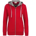 Produktbild: Damen-Kapuzen-Jacke Bonded 255 - XL - Rot