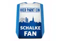 Produktbild: speecheese Parkscheibe Hier parkt ein Schalke Fan Parkscheibe in Vereinsfarben