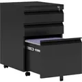Produktbild: Vinsetto Rollcontainer mit 3 Schubladen Rädern Stahl Schwarz 39 x 48 x 60 cm