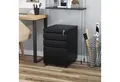 Produktbild: Vinsetto Rollcontainer Büroschrank mit 3 Schubladen, (Büroschrank, 1 St., Bürocontainer), Stahl Schwarz 39 x 48 x 60 cm