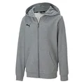 Produktbild: PUMA Herren teamGOAL 23 Casuals Hooded Jacket Kapuzenjacke 656708 Grau, Bekleidungsgröße:S