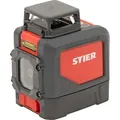 Produktbild: STIER Kreuzlinienlaser 360° x 120°, grün 520nm, Kreuzlaser grün, Linienlaser, Baulaser mit präziser Nivelliergenauigkeit von ±3 mm / 10 m, in...