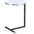 Produktbild: Lalee.Avenue Kayoom Beistelltisch Servant 210 Silber / Weiß, 46cm (L/T) x 46cm (B) x 62cm (H)