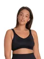 Produktbild: Dorina Damen Flex Ungepolsterter Sport-BH – Atmungsaktives Tactel-Mikrogewebe, Racerback-Design mit Vollständiger Abdeckung für Low-Impact-Workouts, Schwarz