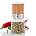Produktbild: AdHoc MP299 Kräuter- und Gewürzschneider AKASIA mit original SchneidWerk (ohne Gewürz), Akazienholz/Edelstahl/Glas