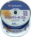 Produktbild: Verbatim DVD+R DL 8,5 GB 8fach, 50 Stück, bedruckbar Ja